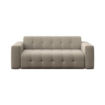 Canapea maro deschis cu tapițerie din catifea 223 cm Tuil – Rodier