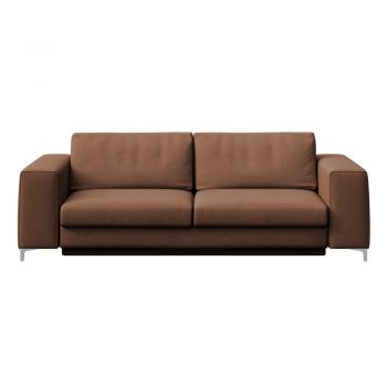 Canapea maro extensibilă cu tapițerie din catifea 256 cm Rene – Rodier