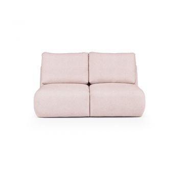 Canapea roz-deschis cu tapițerie din țesătură bouclé 164 cm Mirel – Rodier