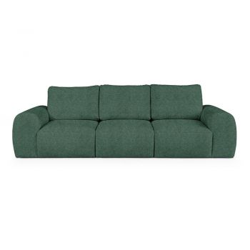 Canapea verde cu tapițerie din țesătură bouclé 287 cm Mirel – Rodier
