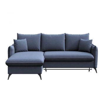 Colțar albastru extensibil/cu spațiu de depozitare (cu colț pe partea stângă/cu șezlong) Brim – Rodier