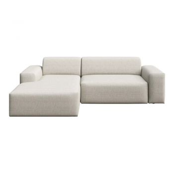 Colțar bej extensibil/cu spațiu de depozitare (cu colț pe partea stângă/cu șezlong) Villet – Rodier