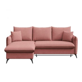 Colțar roz extensibil/cu spațiu de depozitare (cu colț pe partea stângă/cu șezlong) Brim – Rodier