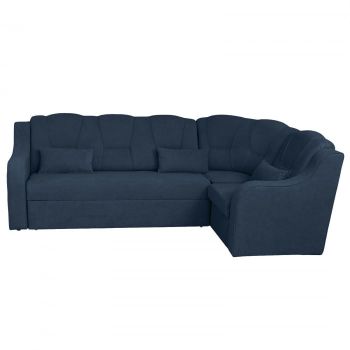 Coltar C3M extensibil, cu lada depozitare, colt interschimbabil, albastru inchis, 270x165x100 cm