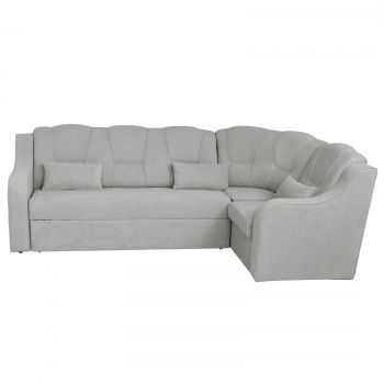 Coltar C3M extensibil, cu lada depozitare, colt interschimbabil, gri deschis, 270x165x100 cm