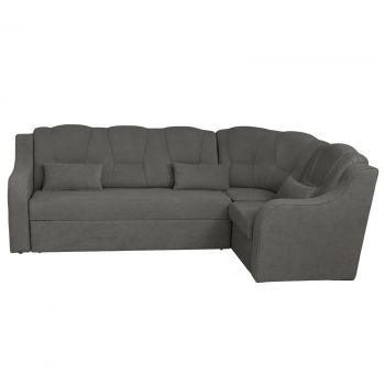 Coltar C3M extensibil, cu lada depozitare, colt interschimbabil, gri inchis, 270x165x100 cm