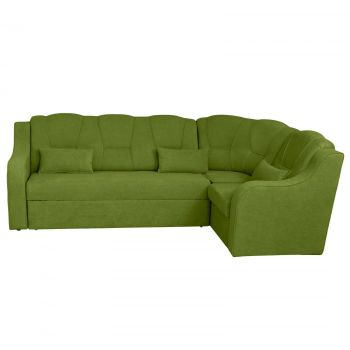 Coltar C3M extensibil, cu lada depozitare, colt interschimbabil, verde deschis, 270x165x100 cm