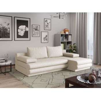 Coltar Extensibil Sensi plusat aspect lana alba