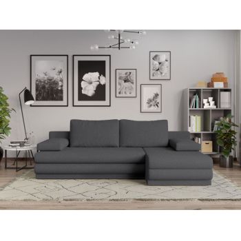 Coltar Extensibil Sensi plusat aspect lana gri