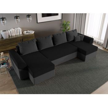 Coltar U Extensibil Cali gri antracit / negru