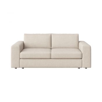 Canapea bej cu tapițerie din catifea 218 cm Baga – Rodier