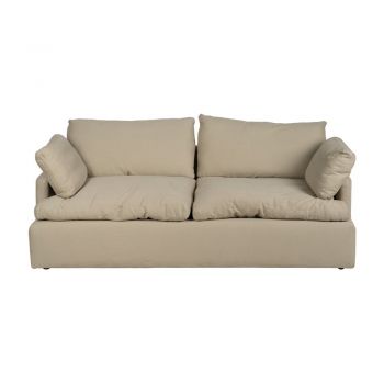Canapea bej cu tapițerie din in 212 cm – Ixia