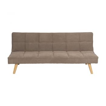 Canapea bej extensibilă cu tapițerie din chenille 175 cm – Ixia ieftina
