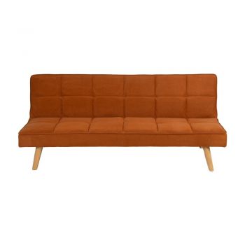 Canapea cărămizie extensibilă cu tapițerie din chenille 175 cm – Ixia
