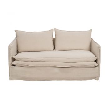Canapea crem cu tapițerie din in 180 cm – Ixia