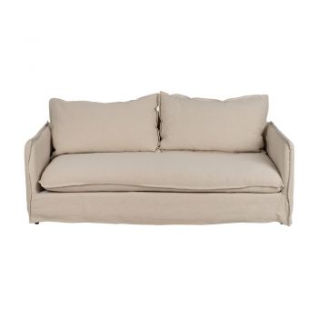 Canapea crem cu tapițerie din in 200 cm – Ixia