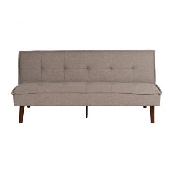 Canapea grej extensibilă cu tapițerie din chenille 181 cm – Ixia