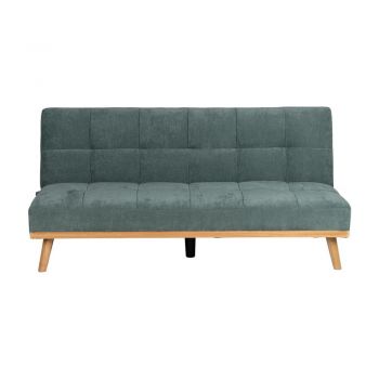 Canapea turcoaz extensibilă cu tapițerie din chenille 178 cm – Ixia