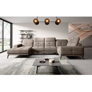 Coltar dreapta 6 locuri ELTAP, RT-20MAR, Neviro, 350x201x77 cm, lemn/poliester, bej