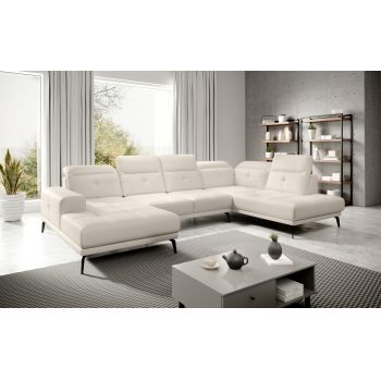 Coltar dreapta 6 locuri ELTAP, RT-33SOF, Bretan, 350x205x107 cm, lemn/poliester, bej deschis