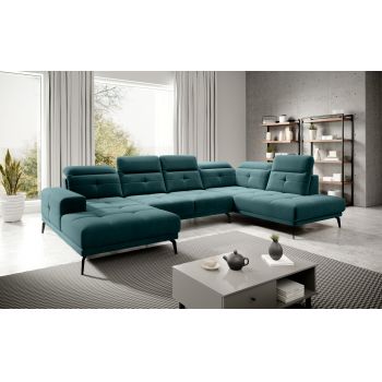 Coltar dreapta 6 locuri ELTAP, RT-38VE, Bretan, 350x205x107 cm, lemn/poliester, verde