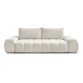 Canapea albă cu tapițerie din chenille 278 cm Everest – Bobochic Paris