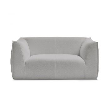 Canapea gri deschis cu tapițerie din țesătură bouclé 170 cm Giorgia – Bobochic Paris