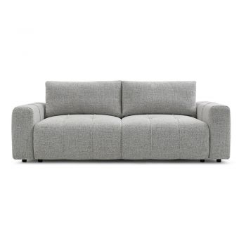 Canapea gri deschis extensibilă/cu spațiu de depozitare 248 cm Arsene – Bobochic Paris