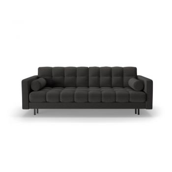 Canapea gri închis extensibilă, cu spațiu de depozitare 222 cm Bali – Cosmopolitan Design