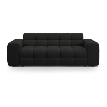 Canapea neagră 222 cm Kendal – Micadoni