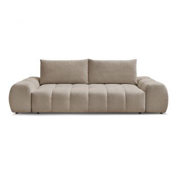 Canapea taupe cu tapițerie din chenille 278 cm Everest – Bobochic Paris