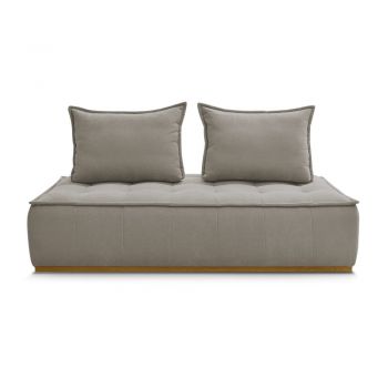 Canapea taupe cu tapițerie din țesătură bouclé 175 cm Elisa – Bobochic Paris