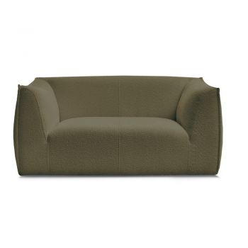 Canapea verde cu tapițerie din țesătură bouclé 170 cm Giorgia – Bobochic Paris