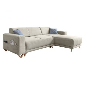 Colțar bej extensibil/cu spațiu de depozitare Classy Sophie – Miuform