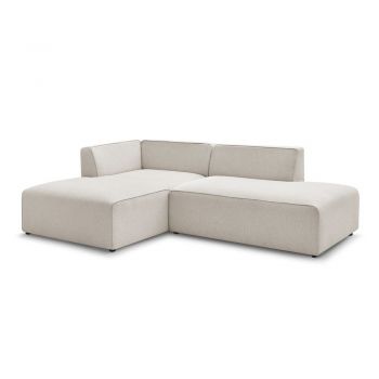 Colțar modular bej (cu colț pe partea stângă/în formă de ”L”) Megeve – Bobochic Paris