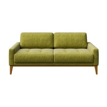 Canapea confortabilă cu 2 locuri MESONICA Musso Tufted, verde