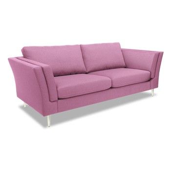 Canapea cu 2 locuri Vivonita Connor, roz fixa
