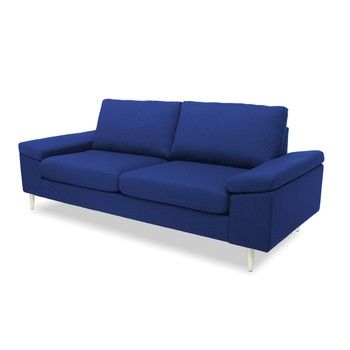 Canapea cu 2 locuri Vivonita Nathan, albastru fixa