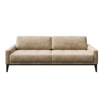 Canapea MESONICA Musso Tufted, bej, 210 cm la reducere