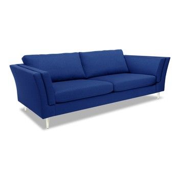 Canapea cu 3 locuri Vivonita Connor, albastru fixa
