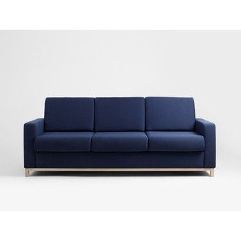 Canapea extensibilă 3 locuri Custom Form Scandic, albastru