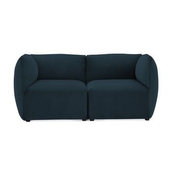 Canapea modulară cu 2 locuri Vivonita Velvet Cube, bleumarin Canapea modulară cu 2 locuri Vivonita Velvet Cube, bleumarin