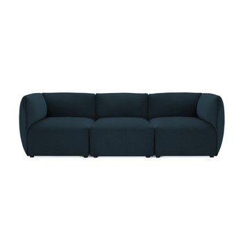 Canapea modulară cu 3 locuri Vivonita Velvet Cube, bleumarin Canapea modulară cu 3 locuri Vivonita Velvet Cube, bleumarin