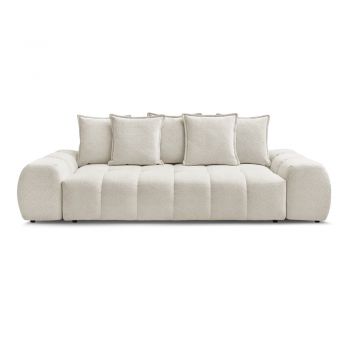 Canapea albă cu tapițerie din chenille 278 cm Everest – Bobochic Paris