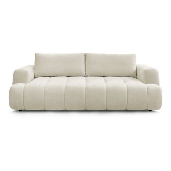 Canapea bej extensibilă/cu spațiu de depozitare 251 cm Fuji – Bobochic Paris