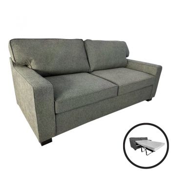 Canapea extensibila 2 locuri Polaris, Pako World, Kaki, 181x91x83 cm