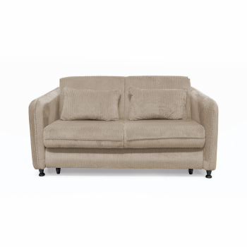 Canapea RAVIT extensibila, 3 locuri, cu arcuri si lada depozitare, bej, 173x122x88 cm