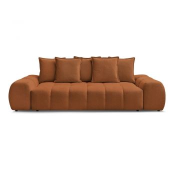 Canapea teracotă cu tapițerie din chenille 278 cm Everest – Bobochic Paris