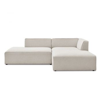 Colțar modular bej (cu colț pe partea dreaptă/în formă de ”L”) Megeve – Bobochic Paris