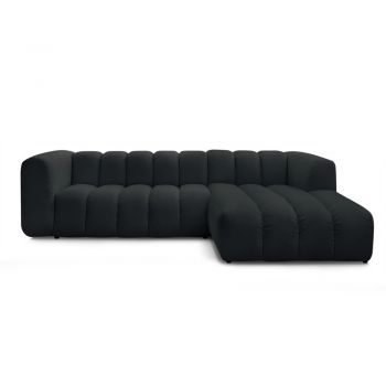 Colțar negru (cu colț pe partea dreaptă/cu șezlong) Talia – Bobochic Paris